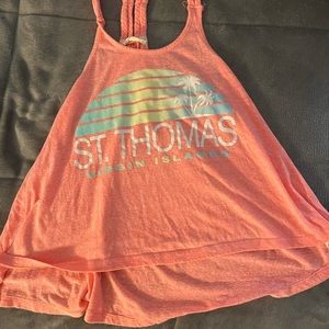 Brand: Ocean Drive Size: Small Color: Salmon Pink with colored pattern